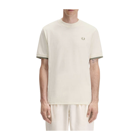Fred Perry T-shirt T-shirt Uomo girocollo Tipped Cuff S P25 - FRED PERRYM4654 - 760 - S - Francavilla Moda